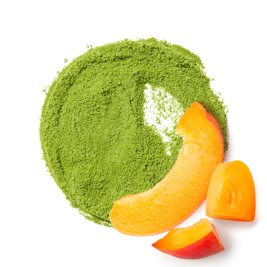 Matcha à la pêche biologique