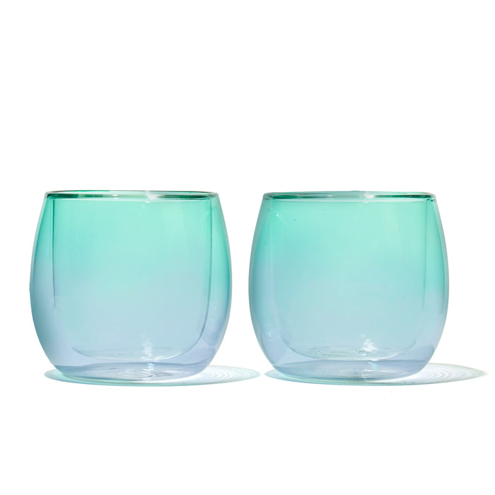 Northern Lights Glass Bubble Teapot & Bubble Cup Set