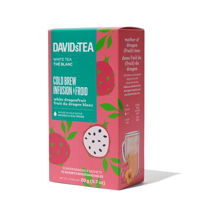 White Dragonfruit Cold Brew Tea Pack of 10 Sachets