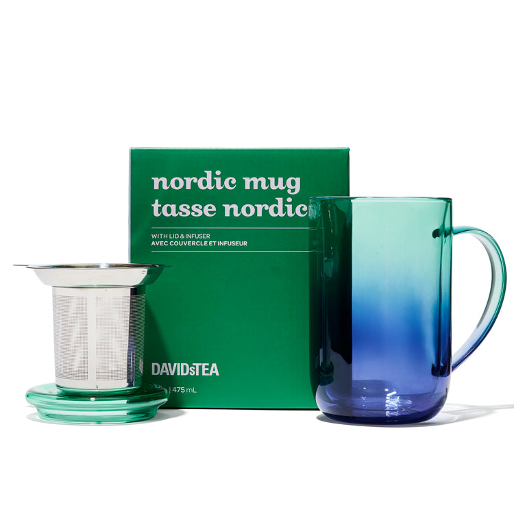 Ombre Double Walled Glass Nordic Mug