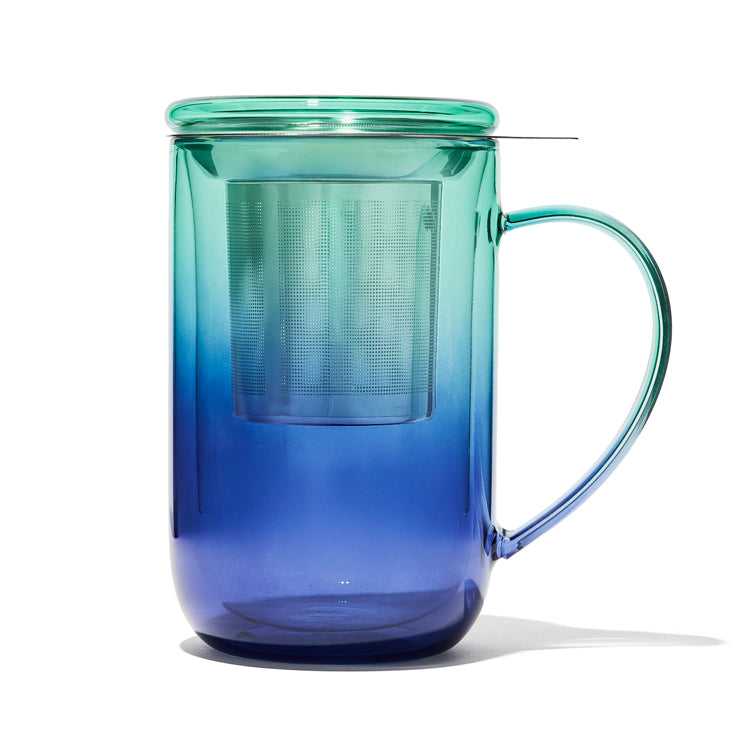 Ombre Double Walled Glass Nordic Mug