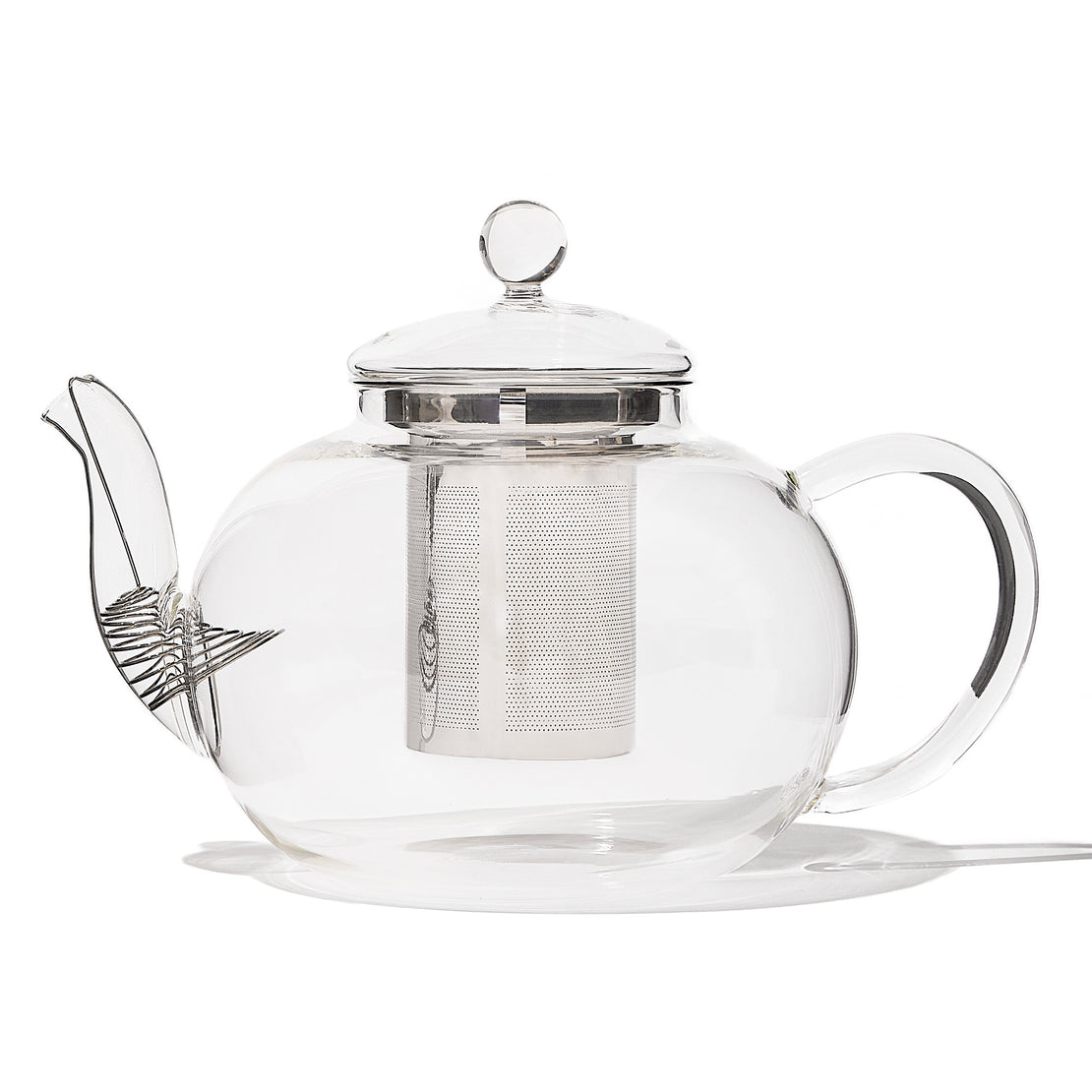 Clear Glass Bubble Teapot
