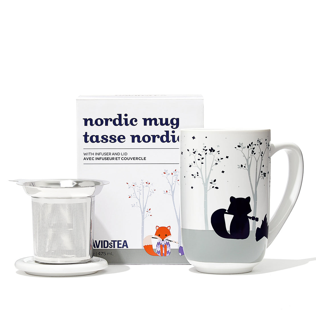 Foxy White Colour Changing Nordic Mug -