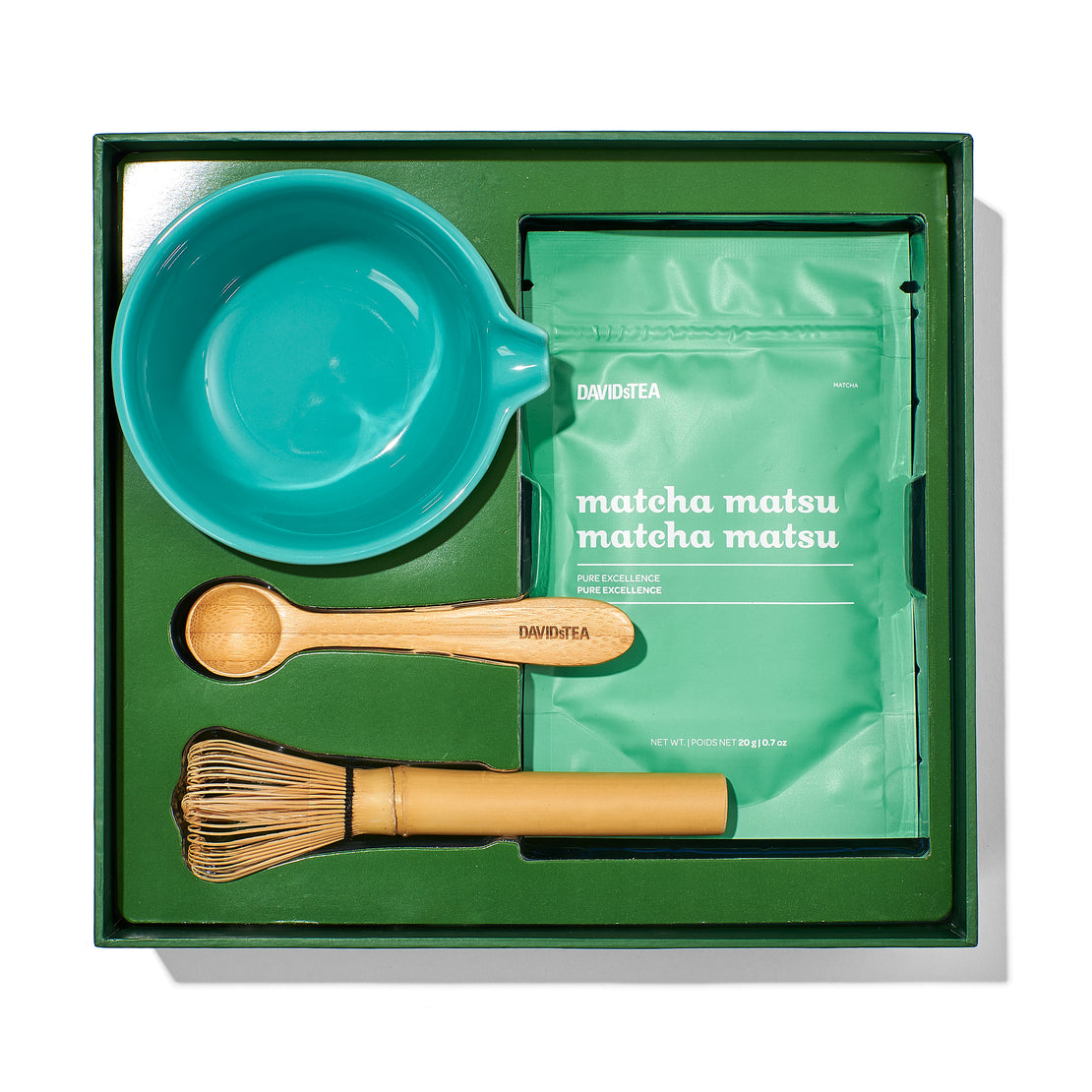 Ensemble les essentiels du matcha