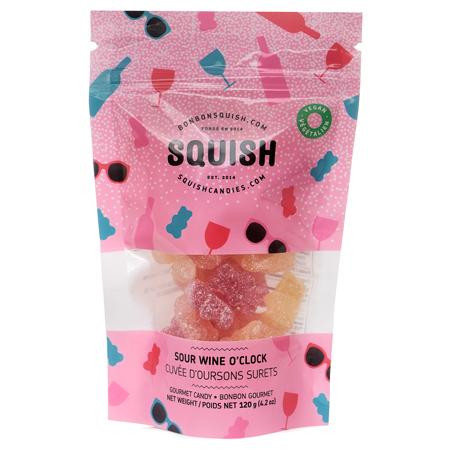 Vegan Sour Wine O'Clock Gummies by SQUISH