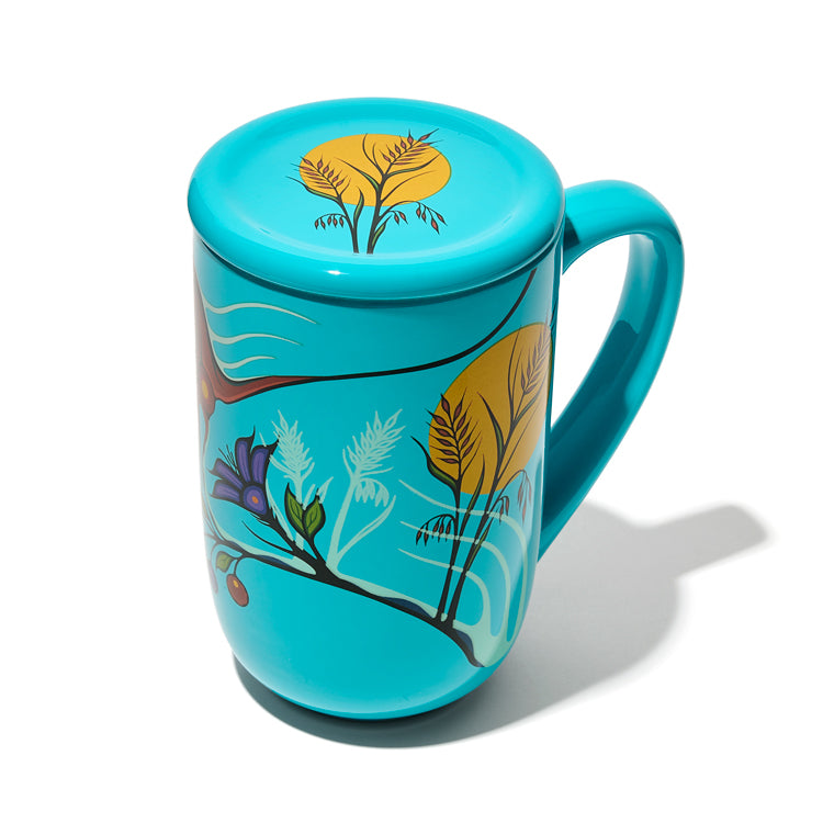 Manoomin Teal Nordic Mug