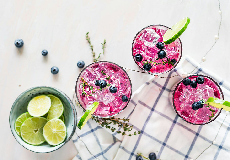 Poudre de thé glacé aux superaliments Mojito aux baies de maqui biologique