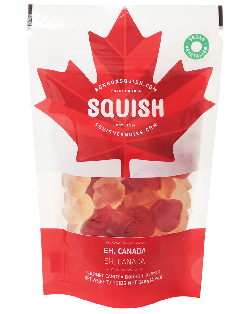 Bonbons gélifiés végétaliens Eh Canada par Squish