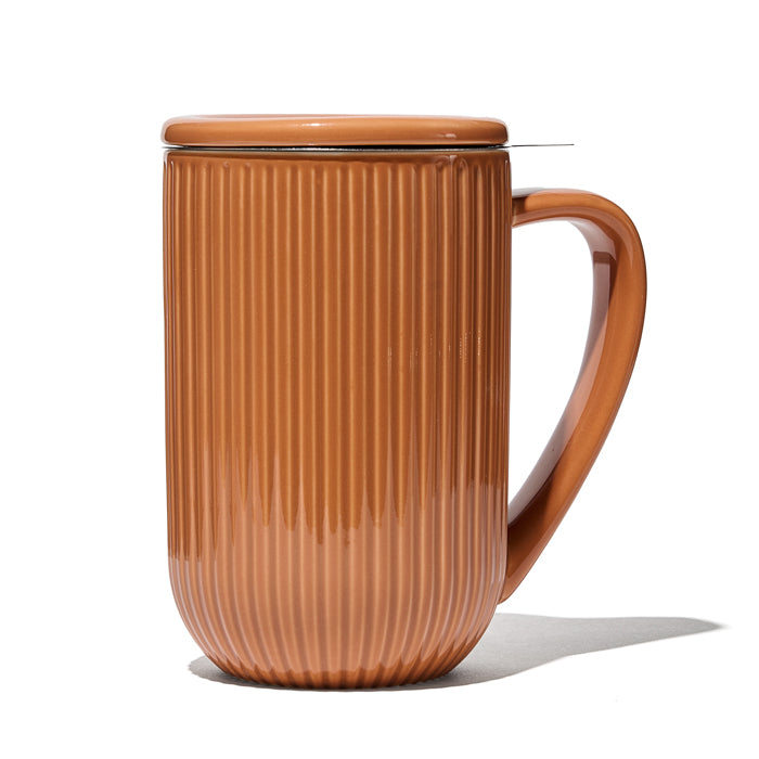 Tasse Nordic striée brun churro