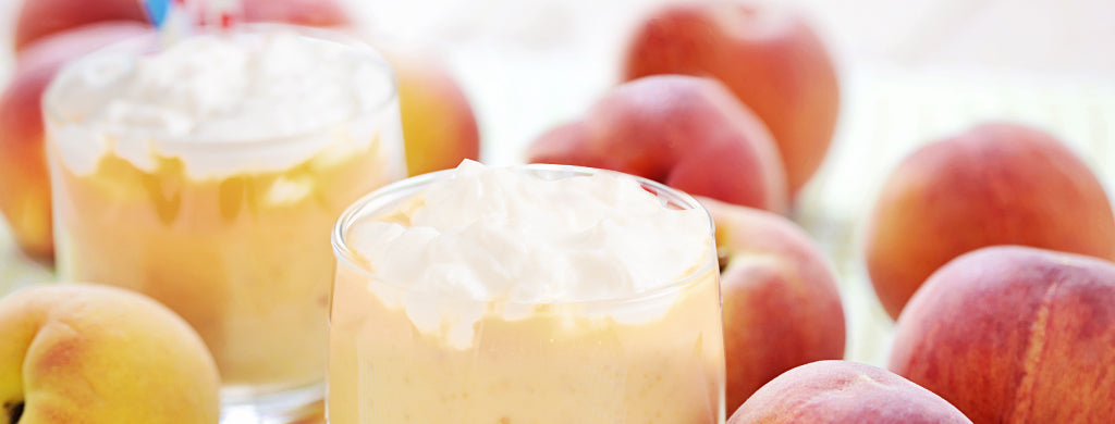 Peaches & Cream Cocktail | Steep Thoughts