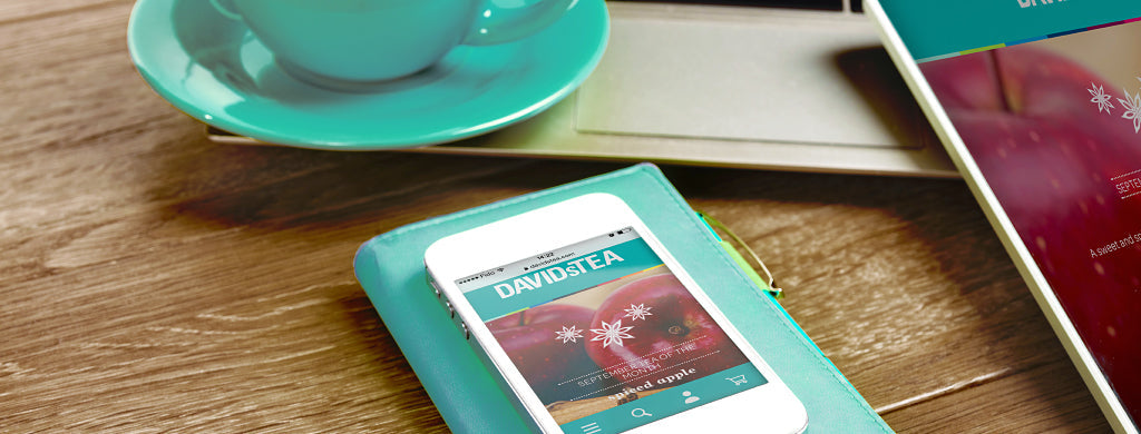 DAVIDsTEA Steep Thoughts - Welcome to DAVIDsTEA.com: New Site Features and Functionality