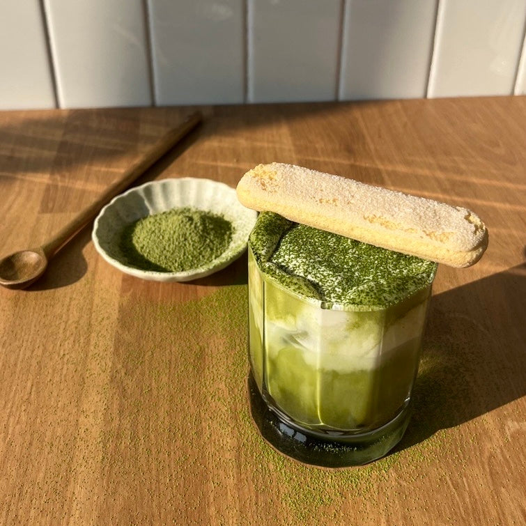 tiramisu matcha latte