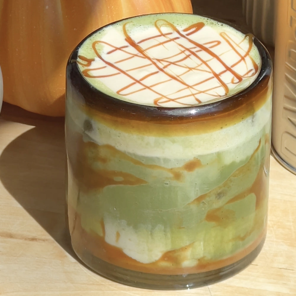 Salted Caramel Cold Foam Matcha Latte