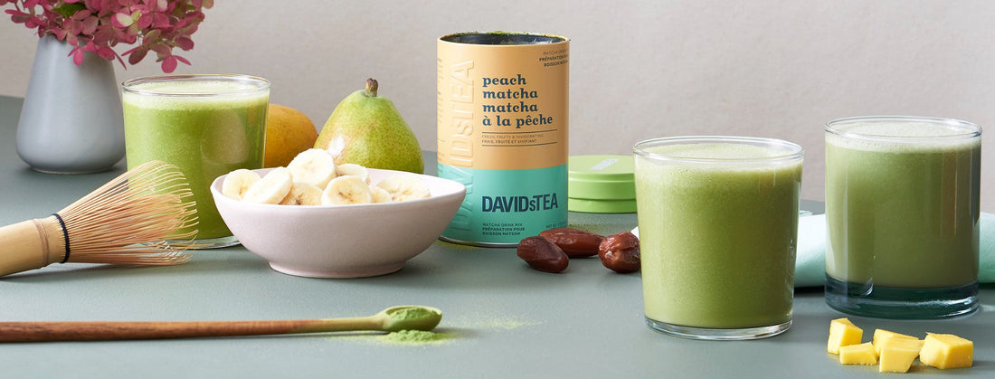 Smoothies made with matcha