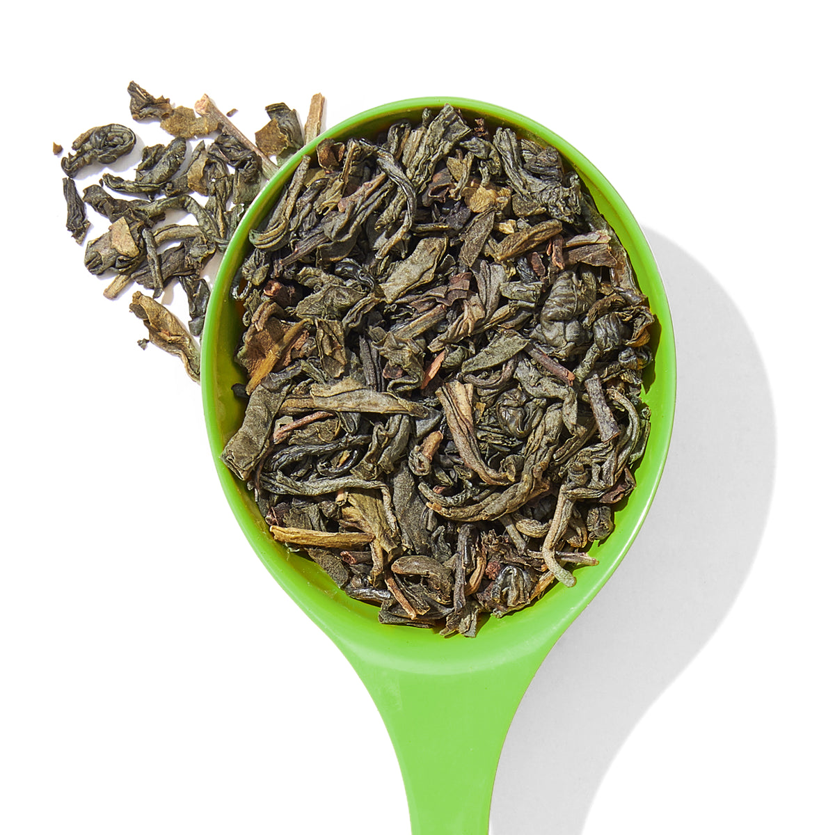 Organic Silk Dragon Jasmine Tea Green front view