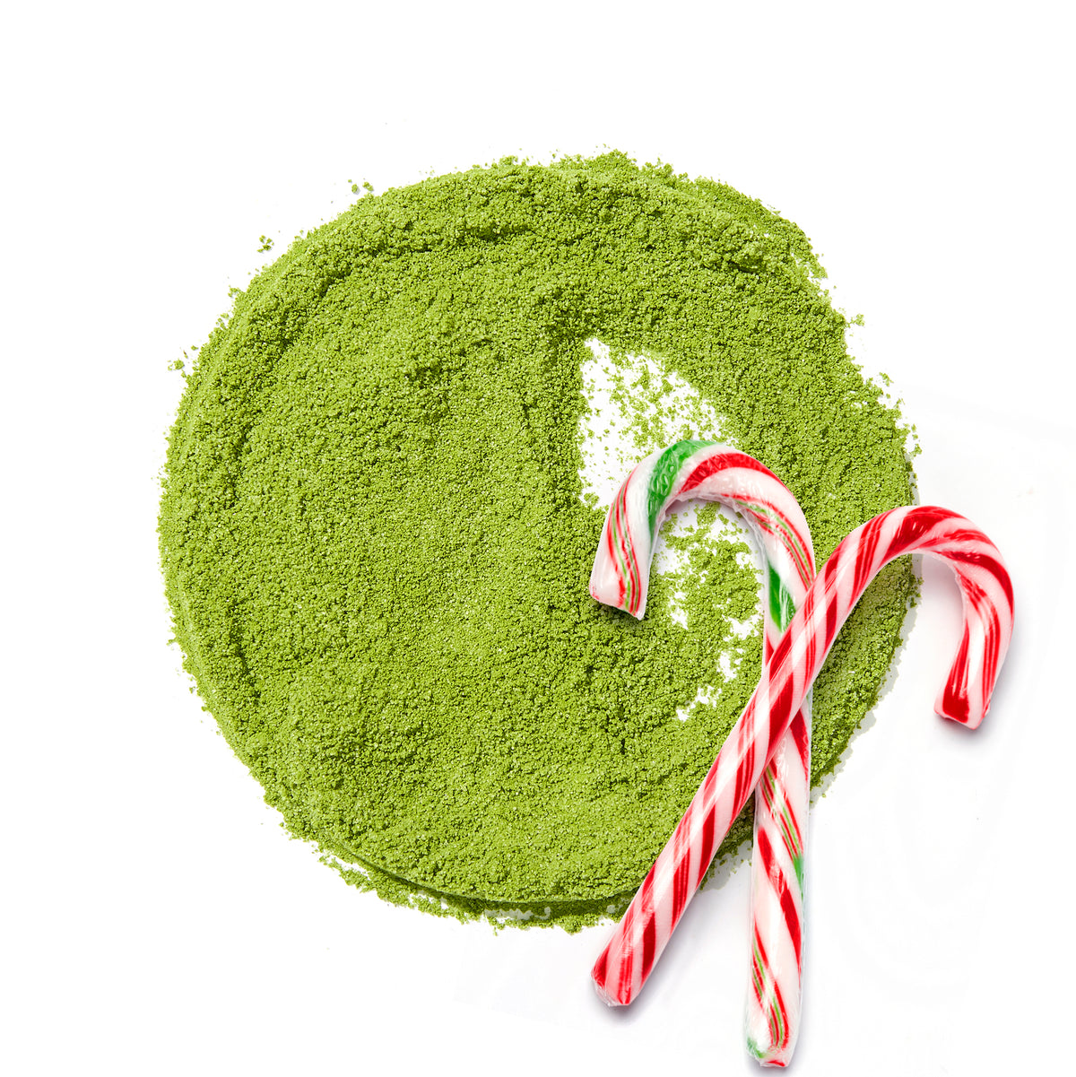 Organic Candy Cane Matcha  front view