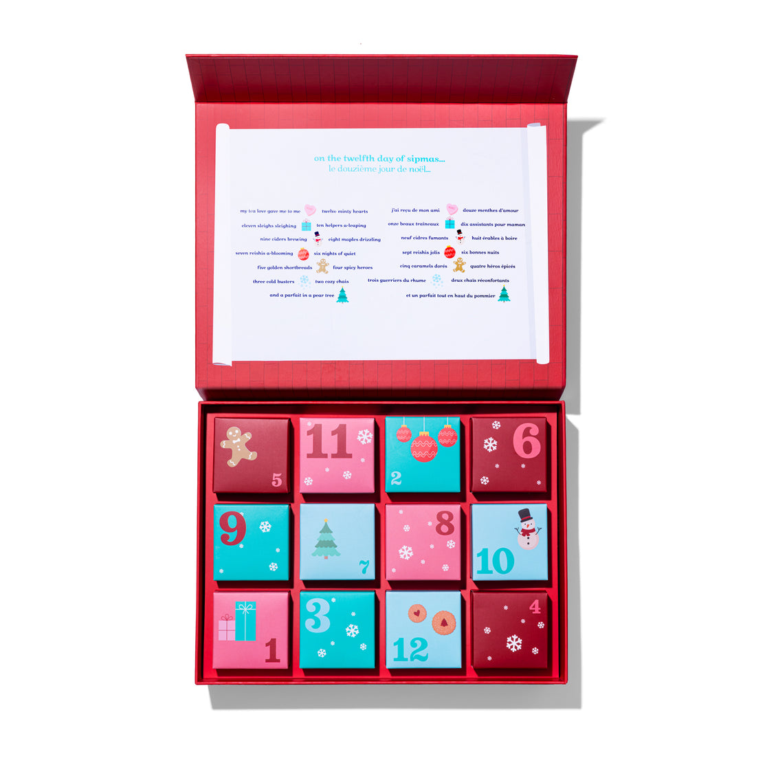 Coffret de 12 thés Thés des fêtes sans caféine