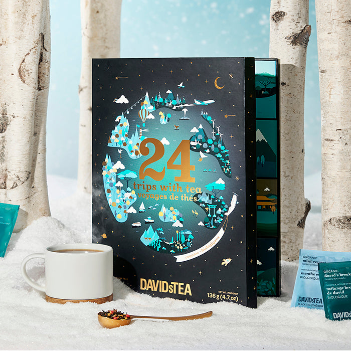 24 Trips with Tea Advent Calendar DAVIDsTEA