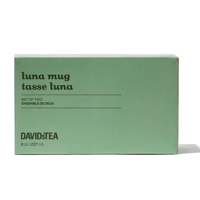 Pine Green Doubled Walled Glass Luna Mugs