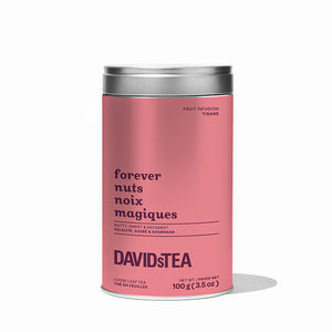Forever Nuts Tea Iconic Tin Herbal front view