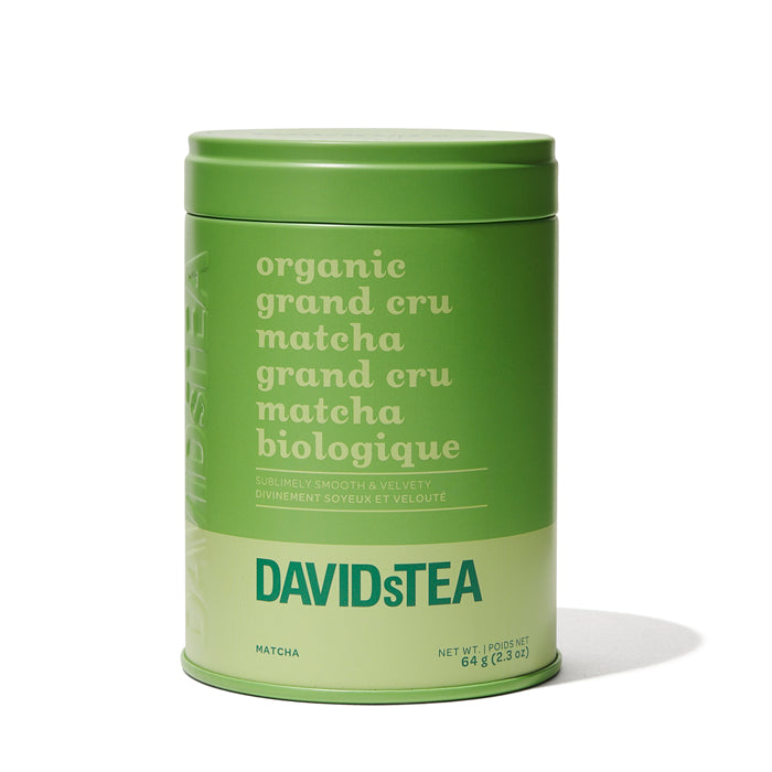 Boîte à motif de thé Grand cru matcha biologique