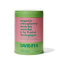 Organic Strawberry Matcha Tea Printed Tin Matcha Drink Mix front view