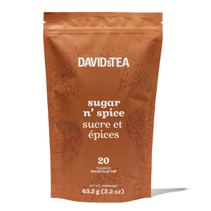 Sugar n' Spice Teas Sachet Variety Bag of 20 Sachets  front view