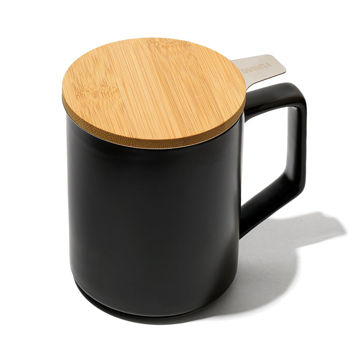 Tasse à thé en céramique Camellia noire