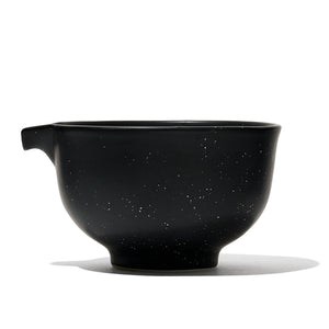 Speckled Black Matcha Bowl  front view