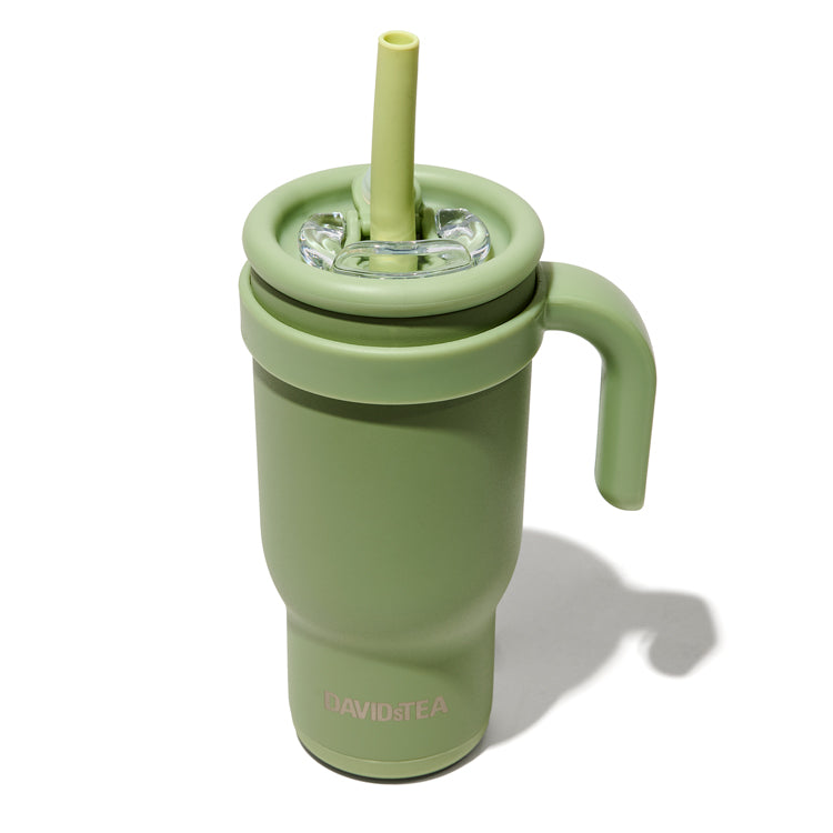 Sage Green Sippy Tumbler  detail