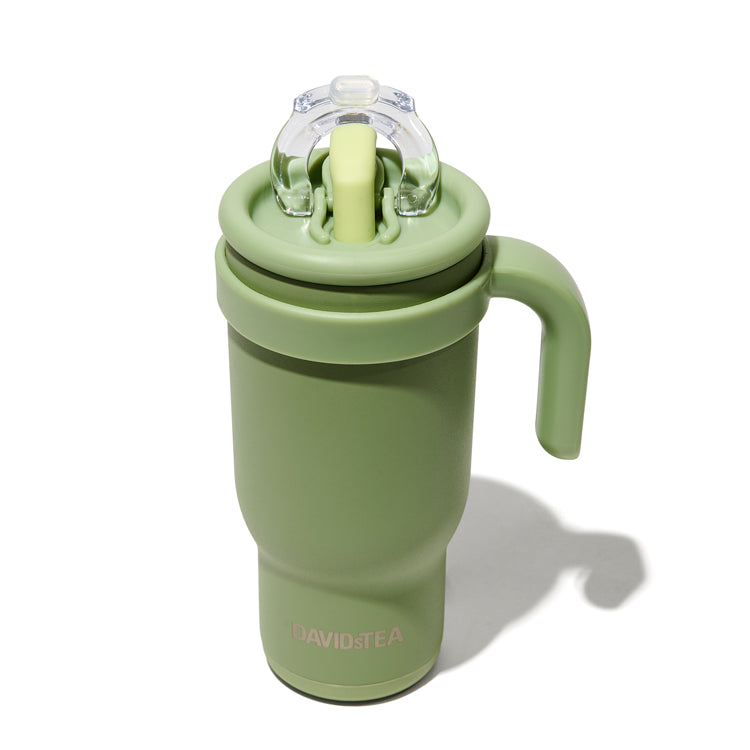 Sage Green Sippy Tumbler  detail