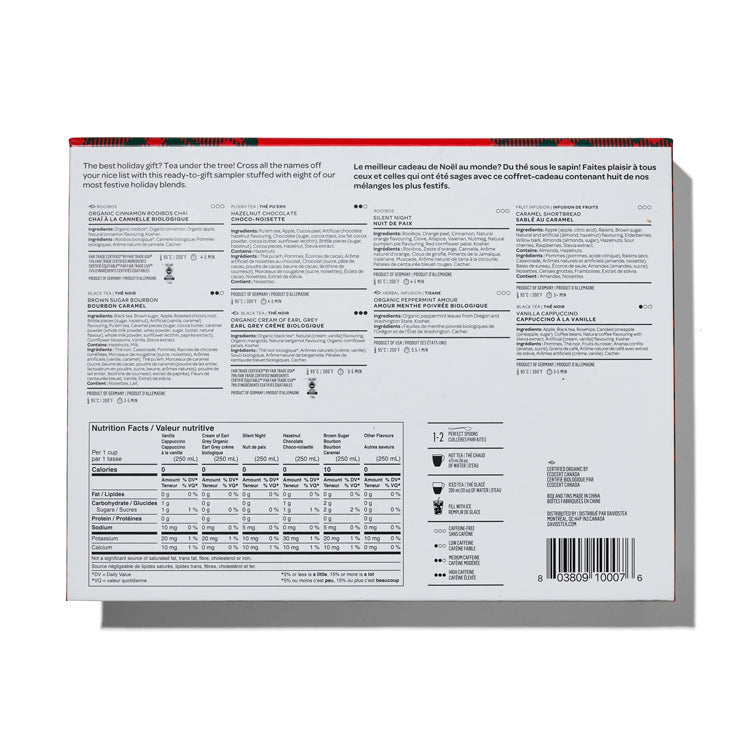 Holiday Teas 8 Tea Sampler