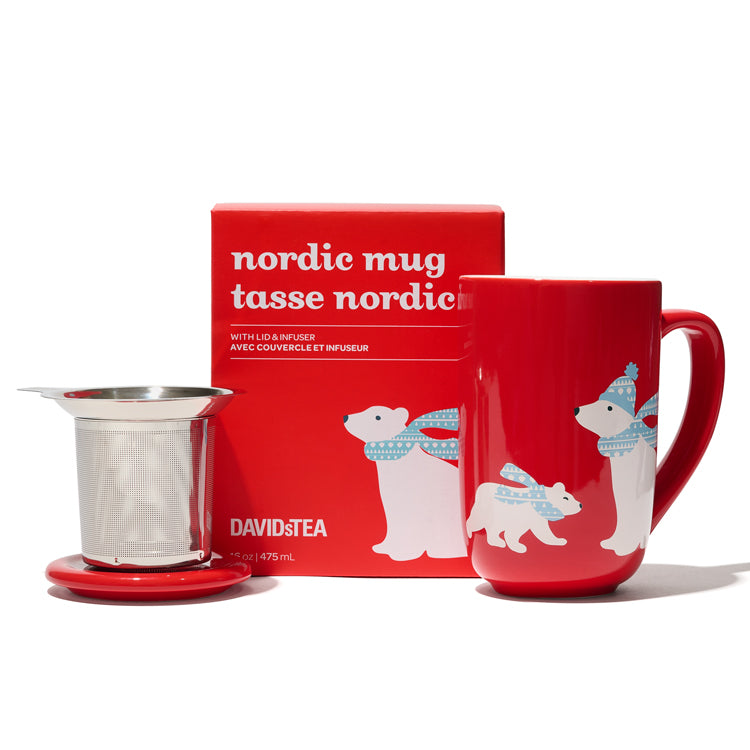 Tasse Nordic ours rouge