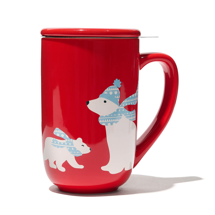 Tasse Nordic ours rouge