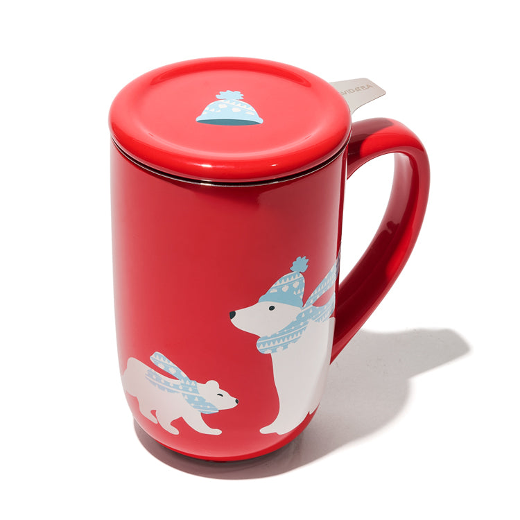Tasse Nordic ours rouge
