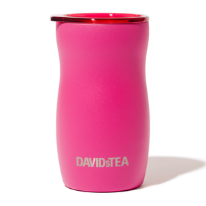Fuchsia Yerba Maté Cup & Bombilla Straw Duo