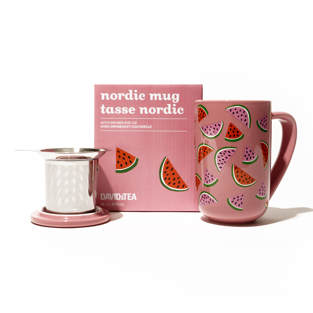 Pink Watermelon Nordic Mug  front view