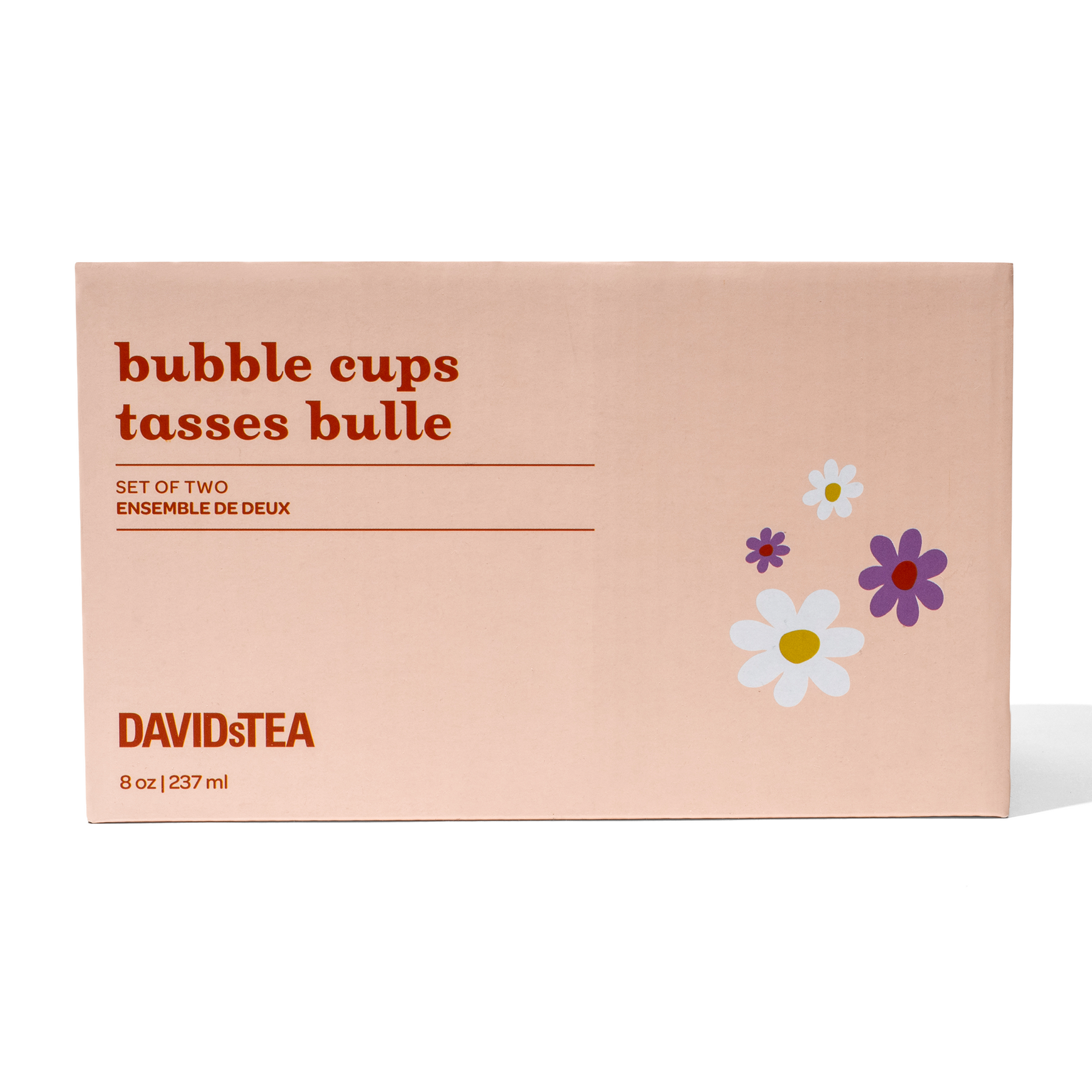 Daisy Double Walled Glass Bubble Cup Set  more detail 