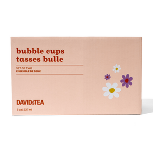 Daisy Double Walled Glass Bubble Cup Set  more detail 