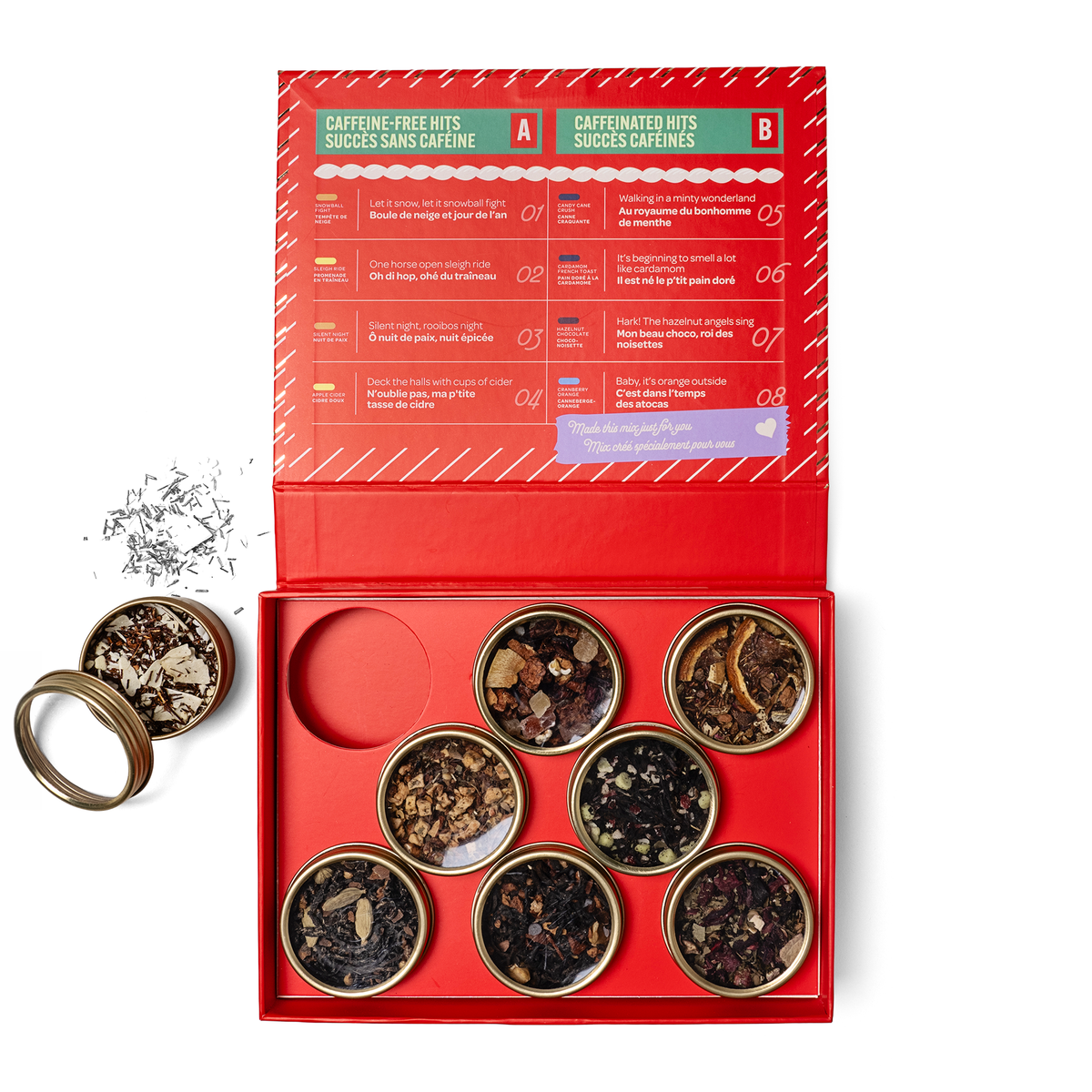 Coffret dégustation de 8 thés Le palmarès des fêtes