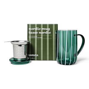 Painted Stripe Coloured Glass Nordic Mug