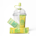 Matcha To Go tumbler with single serve matcha packets