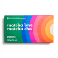 Closed Matcha Love 8 Tea Sampler box with a colourful design