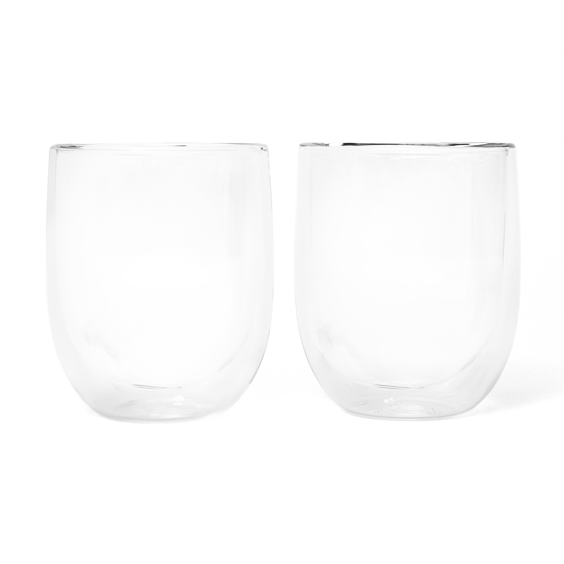 Ensemble de tasses Bulle en verre double paroi transparent