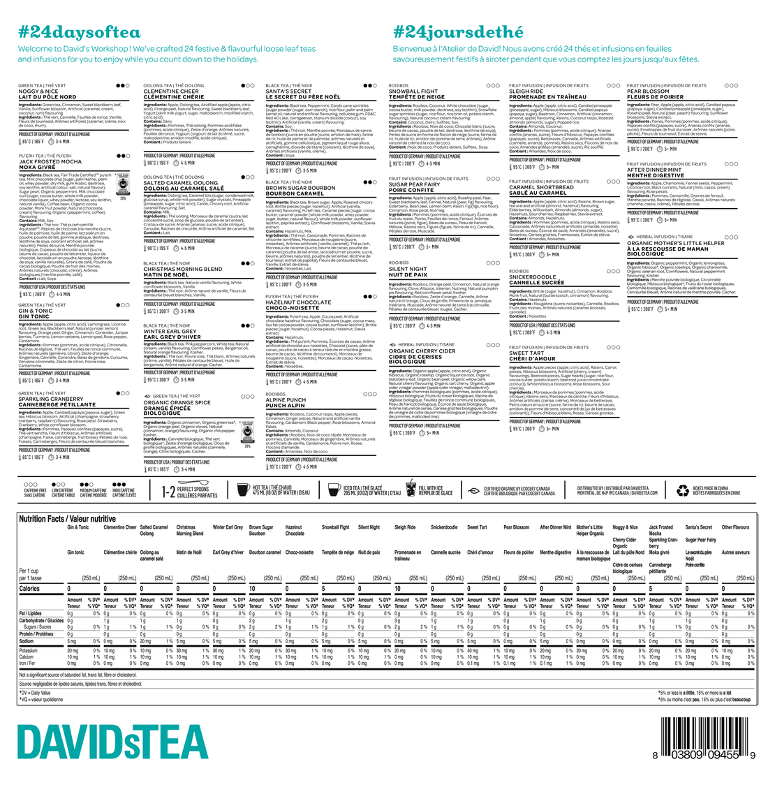 24 Days of Tea Workshop Advent Calendar