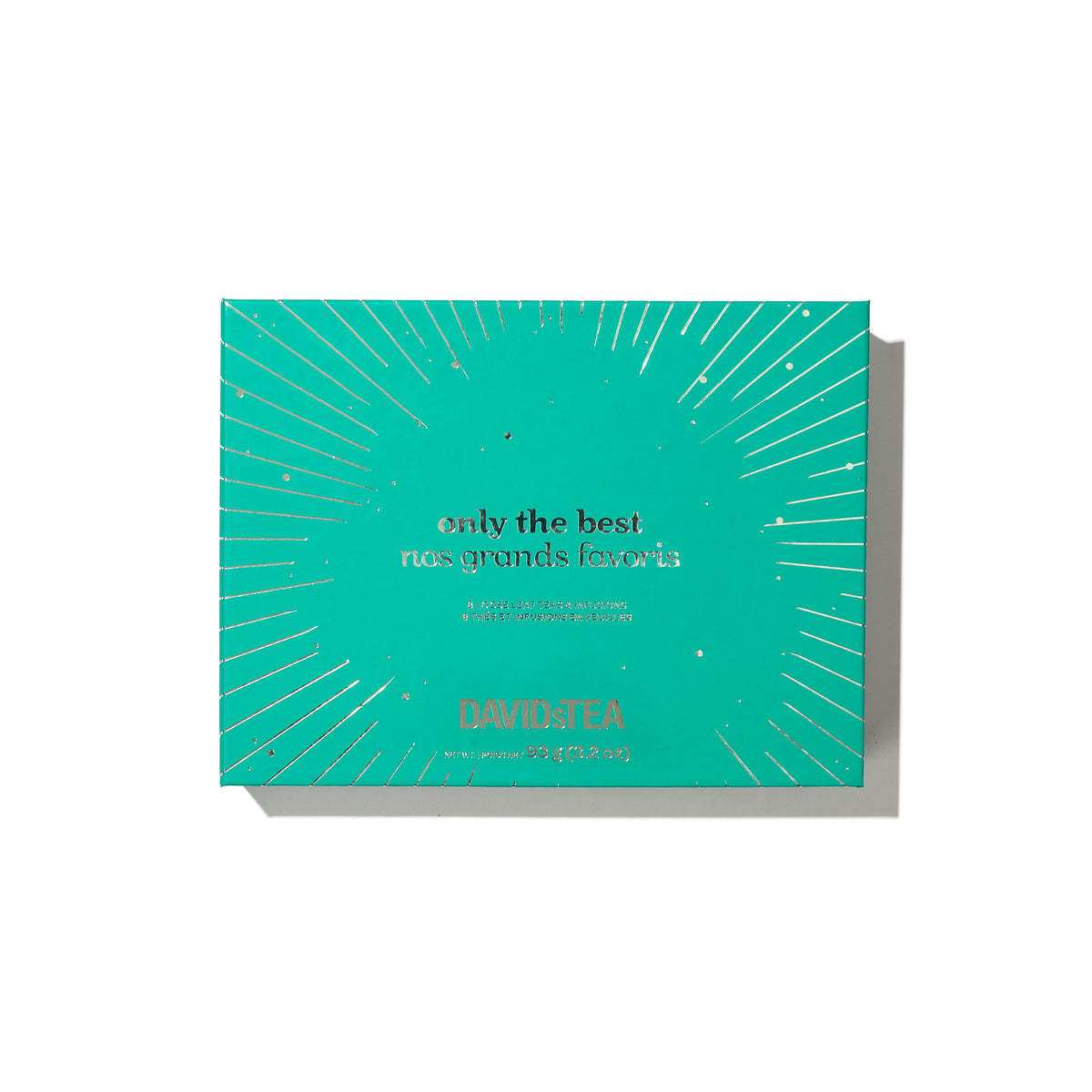 Only the Best 8 Tea Sampler  front view