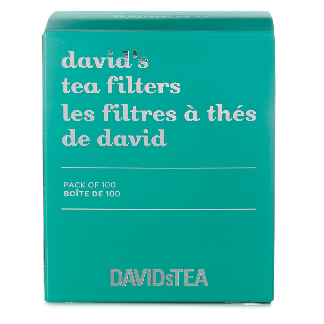 Les filtres à thé de David paquet de 100