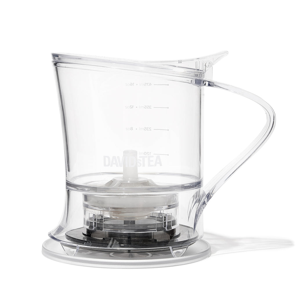 Clear 16 oz Tea Steeper  front view
