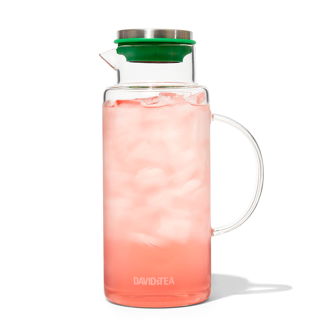 Green Glass Tea Pitcher