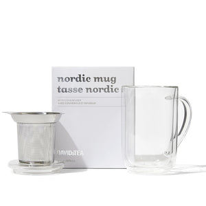 Tasse Nordic en verre à double paroi avec infuseur